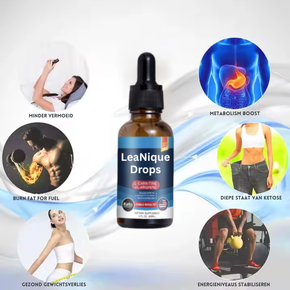 LeaNique™ Afslankdruppels | Verlies tot 5kg buikvet in 7 dagen !