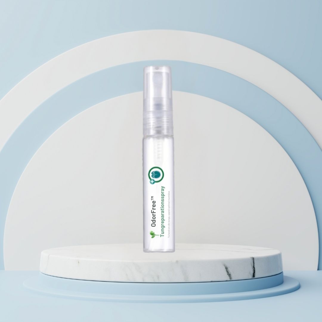 OdorFree™ spray | Eliminerar beläggningar på tungan och dålig andedräkt i 24 timmar