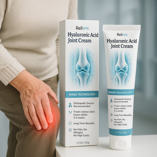 Relivra™ Ledsläckande kräm | Eliminerar 96% av knä- och ledvärk på 24 timmar