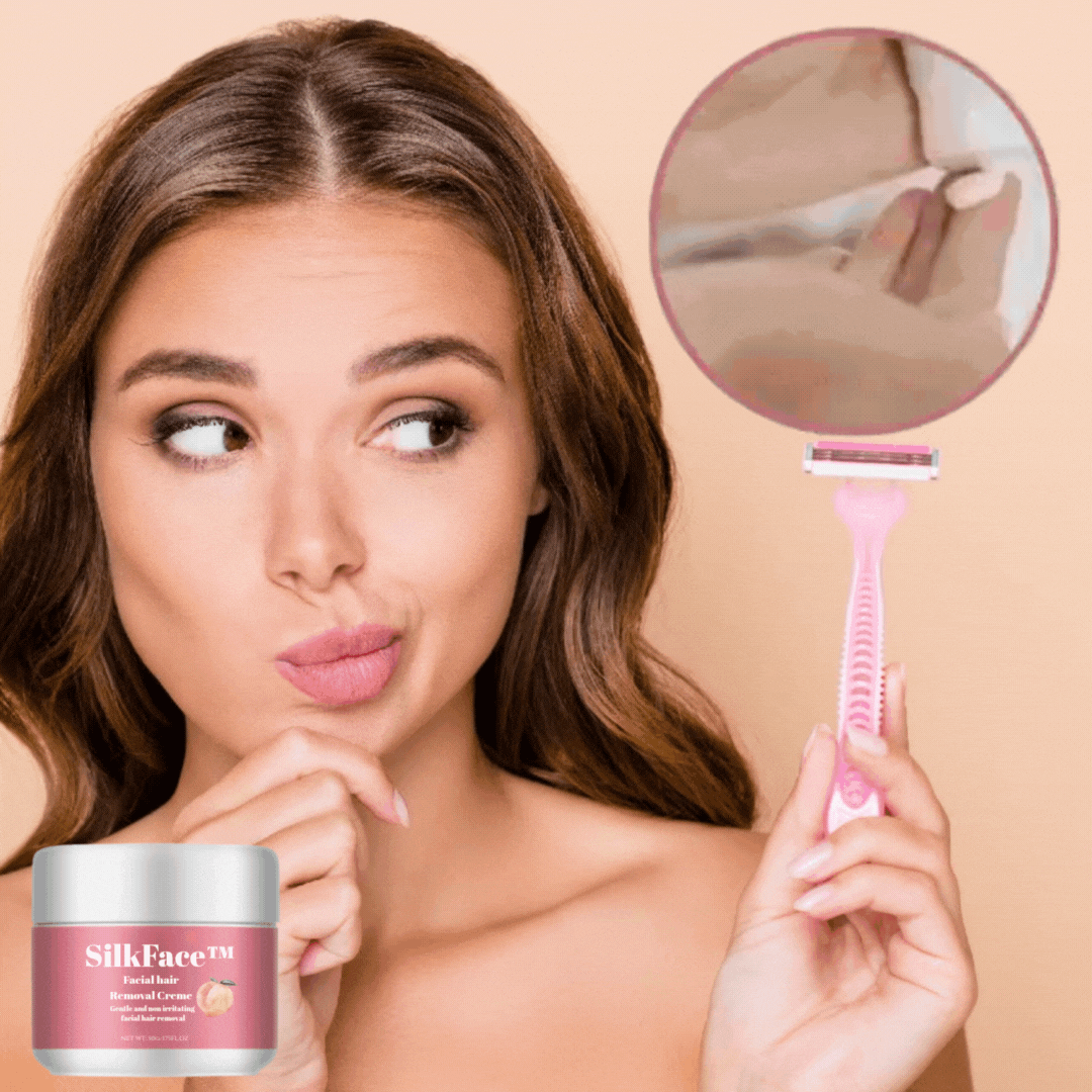 SilkFace™ Cream | Avlägsnar smärtfritt oönskad ansiktsbehåring på 5 minuter