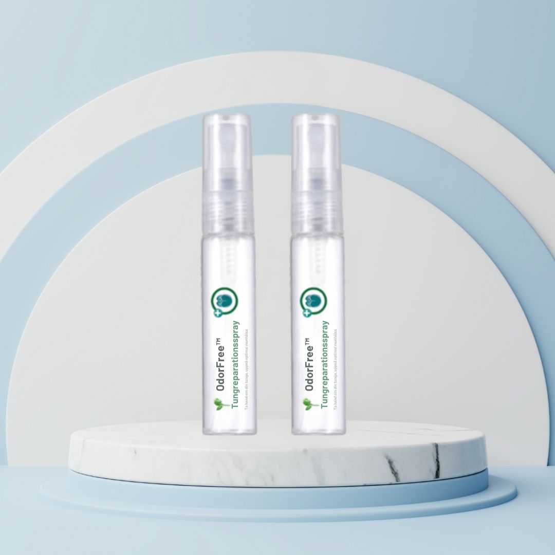 OdorFree™ spray | Eliminerar beläggningar på tungan och dålig andedräkt i 24 timmar