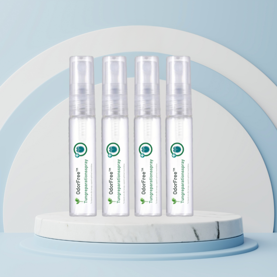 OdorFree™ spray | Eliminerar beläggningar på tungan och dålig andedräkt i 24 timmar