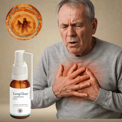 LungClear™ Spray | avlägsnar 96% av slem som fastnat i lungorna på 2 minuter