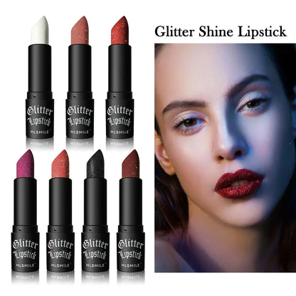 GlamSparkle™ - Diamantglittrande läppstift med långvarig, vattenfast pärlemorskimrande glans