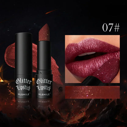 GlamSparkle™ - Diamantglittrande läppstift med långvarig, vattenfast pärlemorskimrande glans