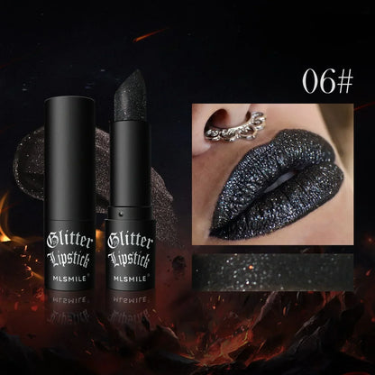 GlamSparkle™ - Diamantglittrande läppstift med långvarig, vattenfast pärlemorskimrande glans
