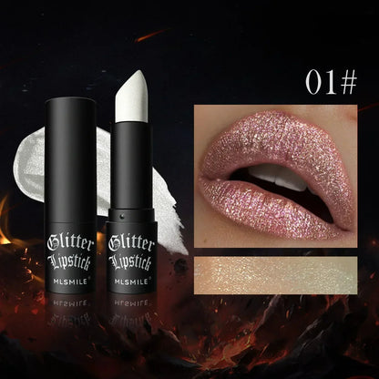 GlamSparkle™ - Diamantglittrande läppstift med långvarig, vattenfast pärlemorskimrande glans