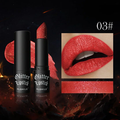 GlamSparkle™ - Diamantglittrande läppstift med långvarig, vattenfast pärlemorskimrande glans