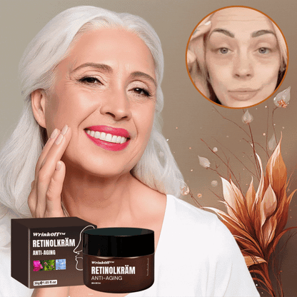 WrinkOff™ Kräm | Ta bort 98% av rynkorna och se 10 år yngre ut på bara 5 dagar!